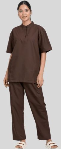 Band Collar  Women Scrub