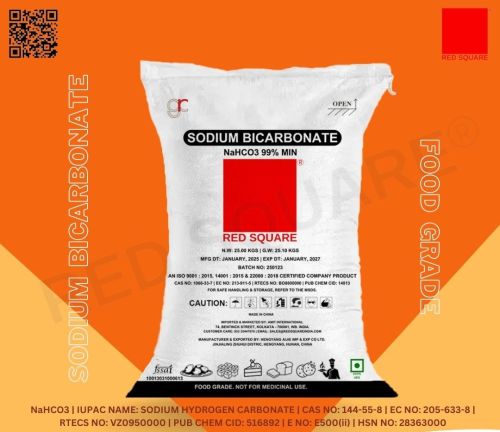 Sodium Bicarbonate Food Grade Red Square