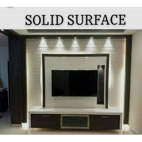 7mm TV Wall Unit Acrylic Solid Surface Sheet