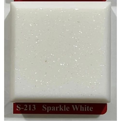 Chip Sparkle White Acrylic Solid Surface Sheet