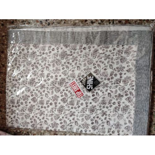 Shine Floral Print Double Cotton Top Sheet