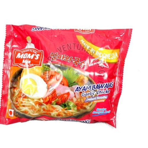 Mom\'s Mie Chicken Garlic Authentic Indonesian Flavour Instant Noodles