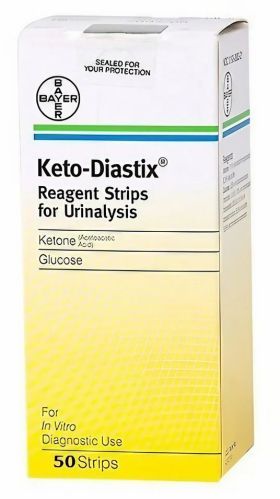 Paper Bayer Keto-Diastix Reagent 50 Strips For Urinalysis