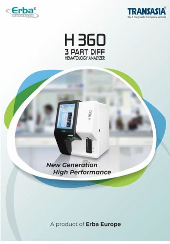 Semi Automatic 2 Erba H360 3 Part Cell Counter