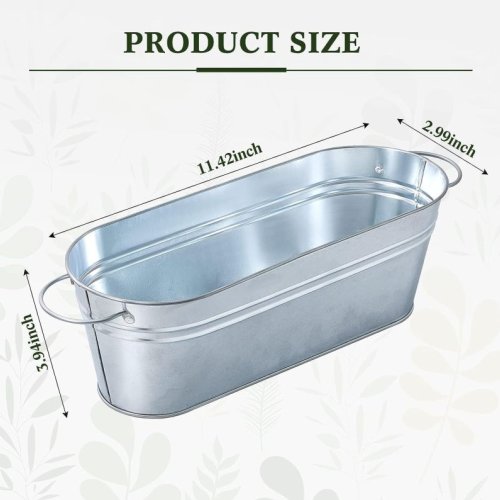 Galvanized Oval Planters Tub