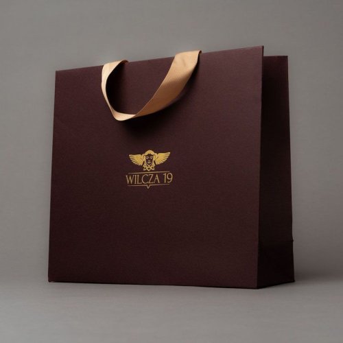 Gold Foil Printed Paper Bag