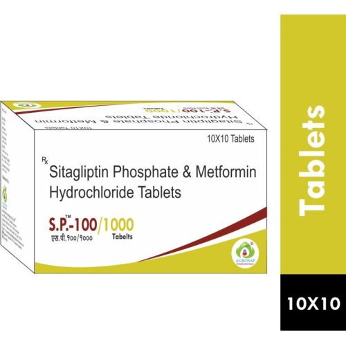 Sitagliptin 100mg & Metformin ER 1000mg Tablet