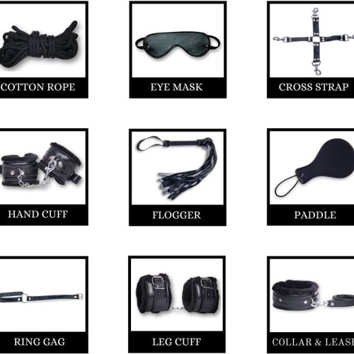 Full Black Bdsm Kit