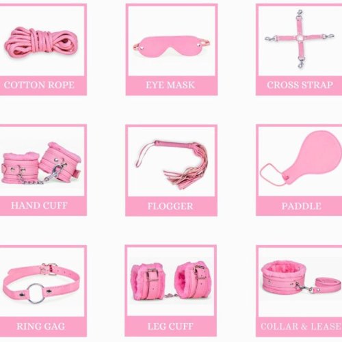 9pcs Bdsm Bondage Restraints Set