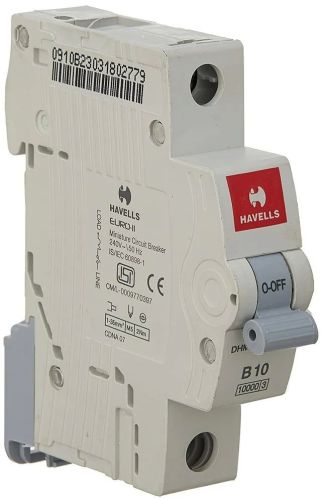 B 10 Havells Single Pole MCB Switch