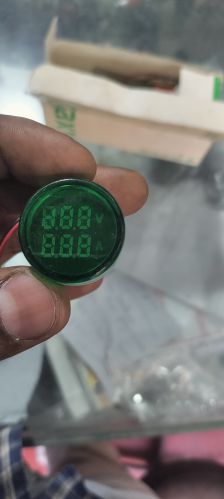 Ampere Meter Green LED Indicator Light