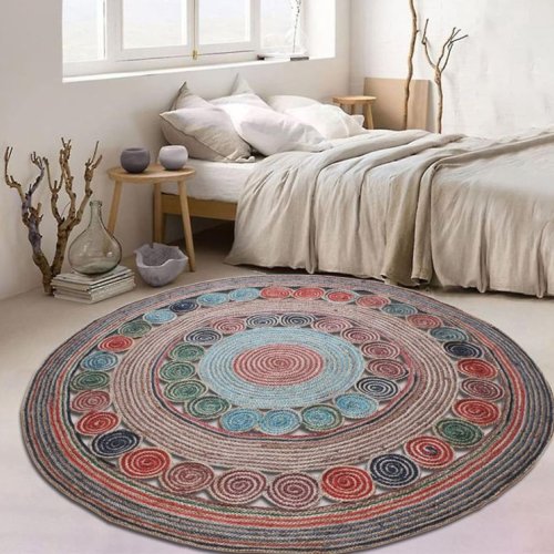 Round Natural Rug
