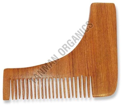 Neem Wood L Shape Beard Comb