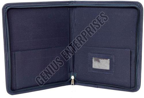 Designer Blue Print Jute File Folder