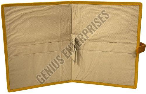 Mustard Jute File Folder