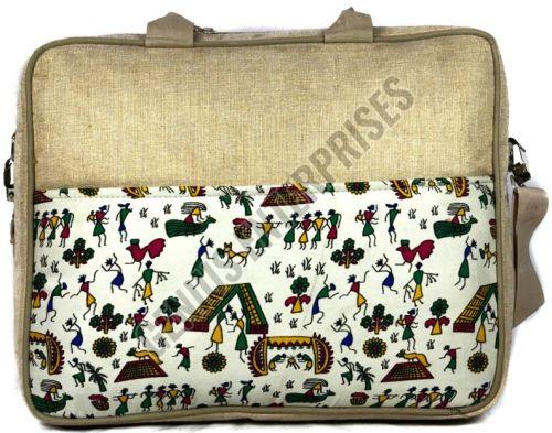Stylish Printed Laptop Jute Bag