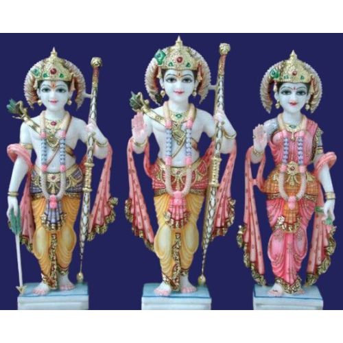 Multicolor Marble Ram Darbar Statue