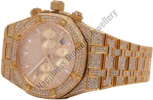 Gold Customization Iced Out Watch