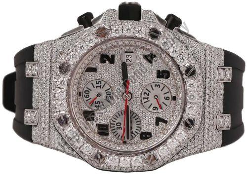 Gold Silver Iced Out Watch