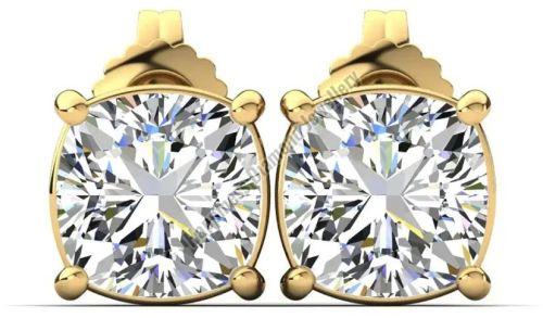 Ladies Cushion Stud Earrings