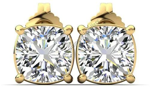 Ladies Gold Stud Earrings