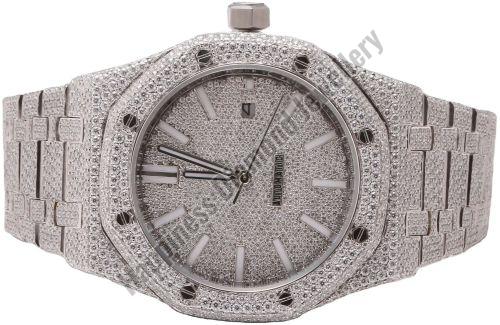 Luxury Gold Silver Iced Out Watch