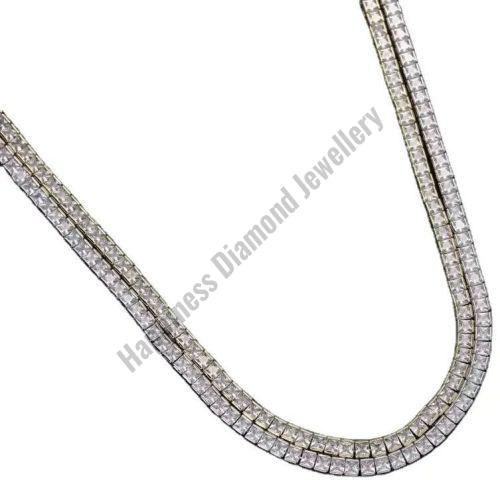 Princess Cut Iced Out Tennis Chain