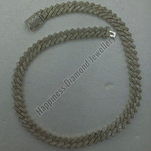 Silver Cuban Link Iced Out Chain