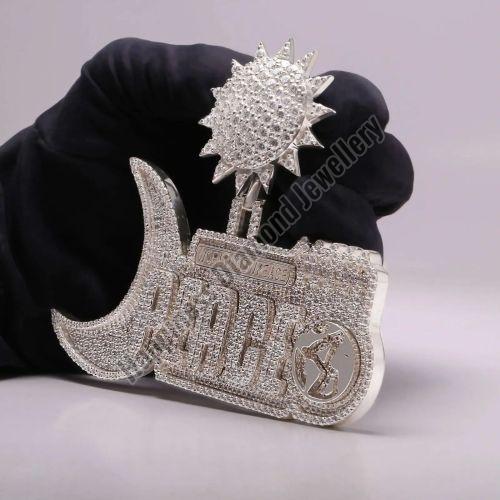 Sun Peace Full Iced Out Pendant