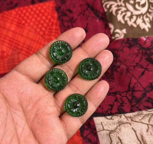 Flower Carving Gemstone Beads