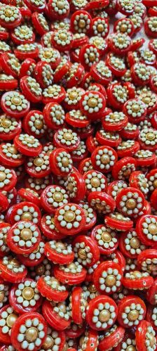 Flower Glass Beads