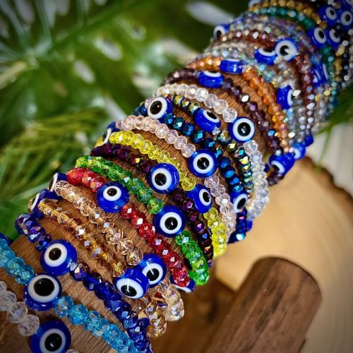Multicolor Glass Beads Bracelet