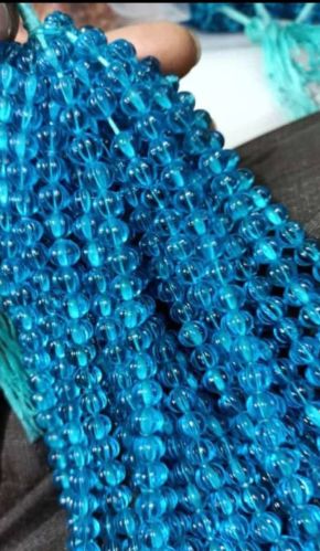 Transparent Round Glass Beads Kharbuja