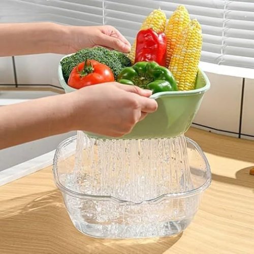 Plastic Vegetable Washing Bowl