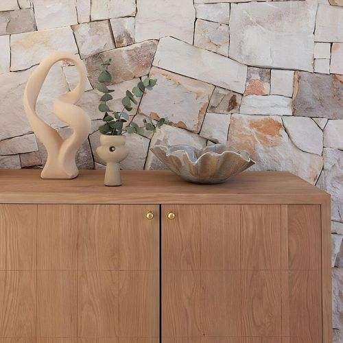 LISEN Wooden Sideboard Cabinet
