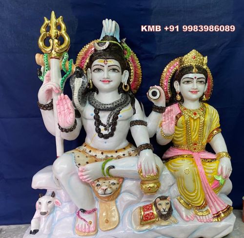 Marble Shankar Parvati Moorti