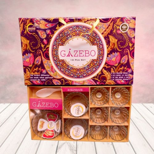 Gazibo 10 Pieces Glass Bowls Set