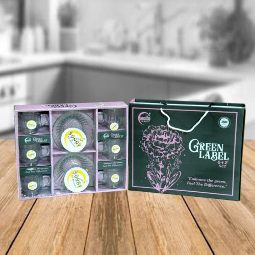 Green Labels Glass Utensils Set