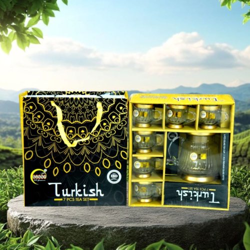 Turkish Glass Tea Cup Set