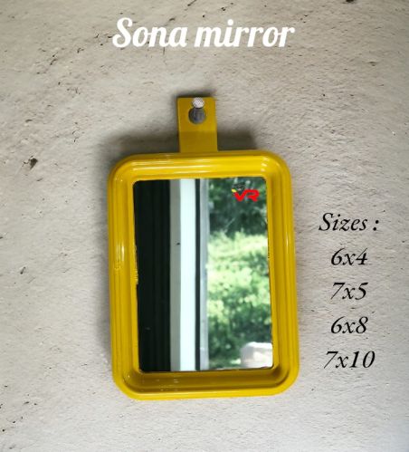 Sona Yellow Plastic Frame Mirror