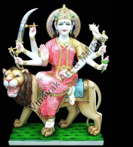 Marble Sherawali Mata Statue
