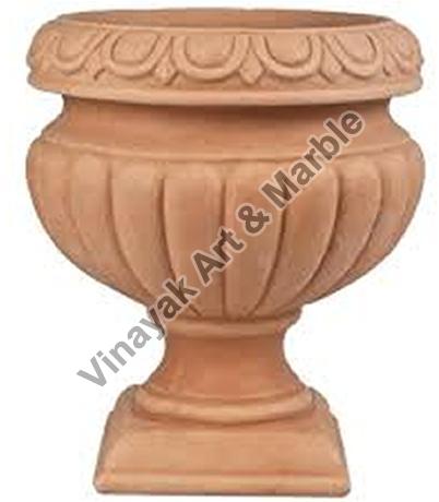 Sandstone Pedestal Planter