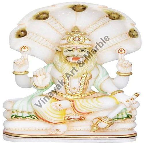 White Marble Narasimha Statue