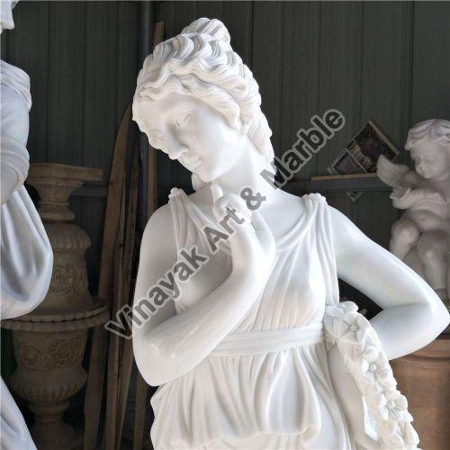 White Marble Women Statues