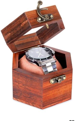 Brown Wooden Watch Box