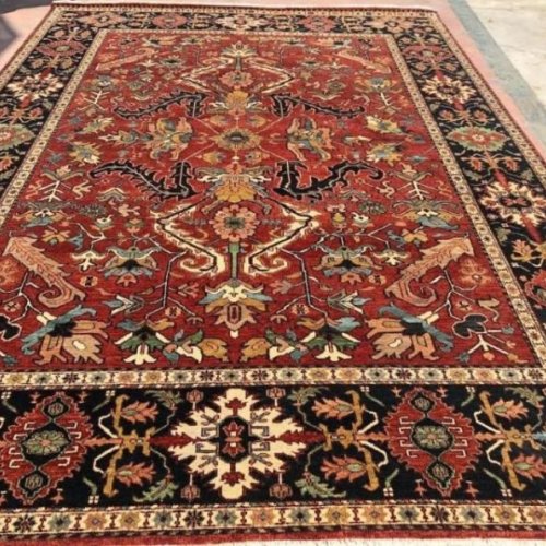Multicolor Antique Heriz Rug