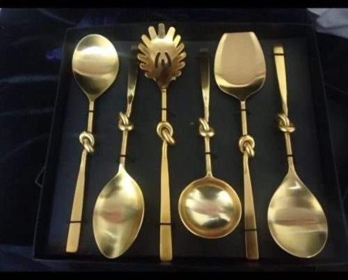 Dinner Party Gold Plated Spoon Set – Luxury Cutlery for Elegant Dining
