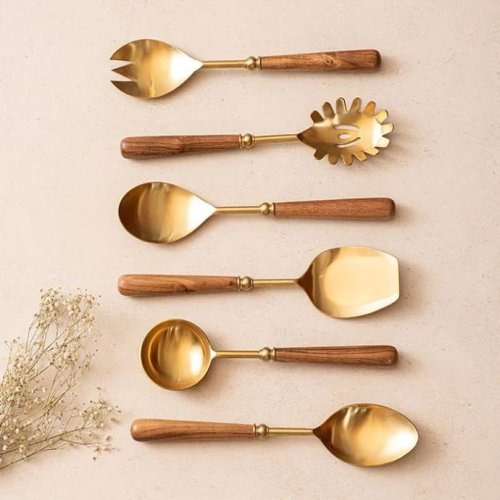 Gold Plated Stainless Steel Spoons – Premium Luxury Dining Cutlery