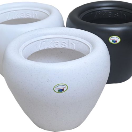 12 Inch Apple Shape Plastic Flower Pot