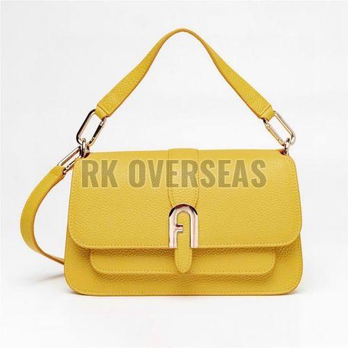 High Quality Yellow Leather Clutch Bag